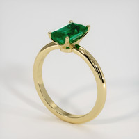 1.65 Ct. Emerald Ring, 18K Yellow Gold 2