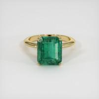 5.95 Ct. Emerald Ring, 18K Yellow Gold 1