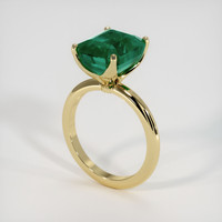 5.95 Ct. Emerald Ring, 18K Yellow Gold 2