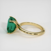 5.95 Ct. Emerald Ring, 18K Yellow Gold 4