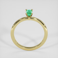 0.36 Ct. Emerald Ring, 18K Yellow Gold 3