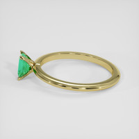 0.36 Ct. Emerald Ring, 18K Yellow Gold 4