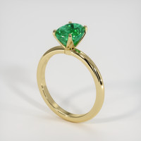 1.67 Ct. Emerald Ring, 18K Yellow Gold 2