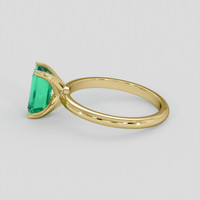 1.57 Ct. Emerald Ring, 18K Yellow Gold 4