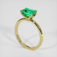 1.61 Ct. Emerald Ring, 18K Yellow Gold 2