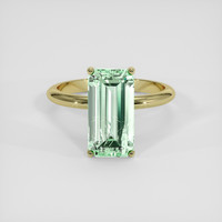 4.82 Ct. Emerald Ring, 18K Yellow Gold 1