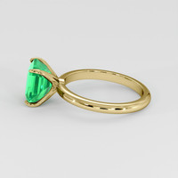 4.16 Ct. Emerald Ring, 18K Yellow Gold 4
