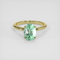 1.85 Ct. Emerald Ring, 18K Yellow Gold 1