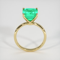 3.78 Ct. Emerald Ring, 18K Yellow Gold 3