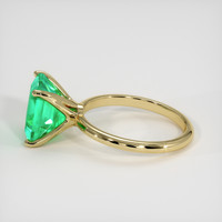 3.78 Ct. Emerald Ring, 18K Yellow Gold 4