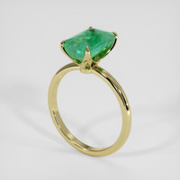 3.25 Ct. Emerald Ring, 18K Yellow Gold 2