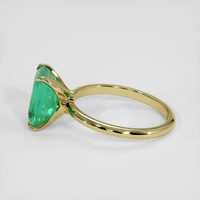 3.25 Ct. Emerald Ring, 18K Yellow Gold 4