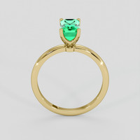 1.49 Ct. Emerald Ring, 18K Yellow Gold 3