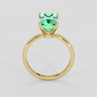 3.13 Ct. Emerald Ring, 18K Yellow Gold 3