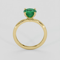 1.45 Ct. Emerald Ring, 18K Yellow Gold 3