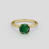 2.00 Ct. Emerald Ring, 18K Yellow Gold 1