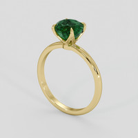 2.00 Ct. Emerald Ring, 18K Yellow Gold 2