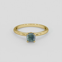 0.71 Ct. Alexandrite Ring, 18K Yellow Gold 1