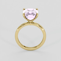 5.44 Ct. Pinkish Purple Kunzite Ring, 18K Yellow Gold 3