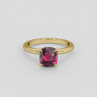 1.61 Ct. Reddish Pink Spinel Ring, 18K Yellow Gold 1