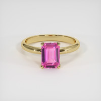 2.03 Ct. Sapphire Ring, 18K Yellow Gold 1