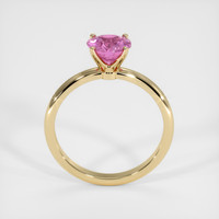 0.95 Ct. Pink Sapphire Ring, 18K Yellow Gold 3