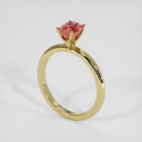 1.20 Ct. Padparadscha Sapphire Ring, 18K Yellow Gold 2