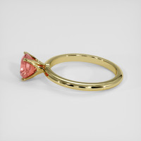 1.20 Ct. Padparadscha Sapphire Ring, 18K Yellow Gold 4