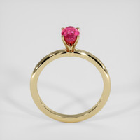 1.08 Ct. Pinkish Red Ruby Ring, 18K Yellow Gold 3