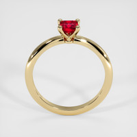 0.45 Ct. Ruby Ring, 18K Yellow Gold 3