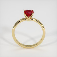 0.64 Ct. Ruby Ring, 18K Yellow Gold 3