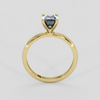 1.29 Ct. Bluish Green Sapphire Ring, 18K Yellow Gold 3