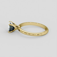1.29 Ct. Bluish Green Sapphire Ring, 18K Yellow Gold 4