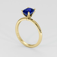1.30 Ct. Blue Sapphire Ring, 18K Yellow Gold 2