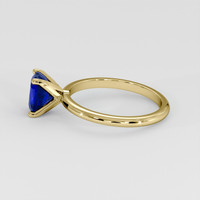 1.30 Ct. Blue Sapphire Ring, 18K Yellow Gold 4
