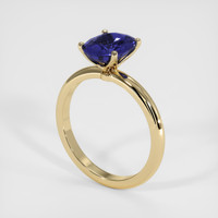 2.44 Ct. Blue Sapphire Ring, 18K Yellow Gold 2