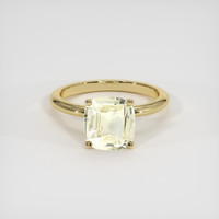 2.65 Ct. Yellow Sapphire Ring, 18K Yellow Gold 1