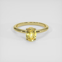 1.65 Ct. Yellow Sapphire Ring, 18K Yellow Gold 1