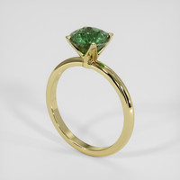 2.23 Ct. Green Sapphire Ring, 18K Yellow Gold 2