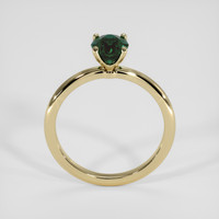 1.15 Ct. Bluish Green Sapphire Ring, 18K Yellow Gold 3