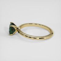 1.15 Ct. Bluish Green Sapphire Ring, 18K Yellow Gold 4