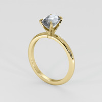 1.87 Ct. Bluish Grey Sapphire Ring, 18K Yellow Gold 2
