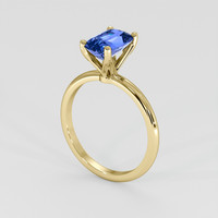 1.49 Ct. Blue Sapphire Ring, 18K Yellow Gold 2