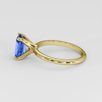 1.49 Ct. Blue Sapphire Ring, 18K Yellow Gold 4