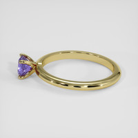 0.91 Ct. Purple Sapphire Ring, 18K Yellow Gold 4