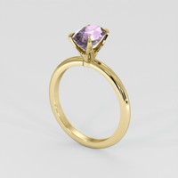 1.62 Ct. Pinkish Purple Sapphire Ring, 18K Yellow Gold 2