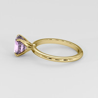 1.62 Ct. Pinkish Purple Sapphire Ring, 18K Yellow Gold 4