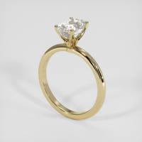 2.10 Ct. White Sapphire Ring, 18K Yellow Gold 2