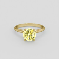 2.83 Ct. Yellow Sapphire Ring, 18K Yellow Gold 1