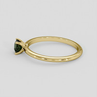 0.55 Ct. Green Sapphire Ring, 18K Yellow Gold 4